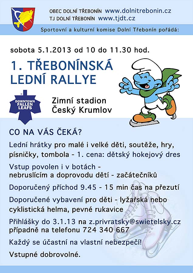 1. Třebonínská lední rallye 5.1.2013