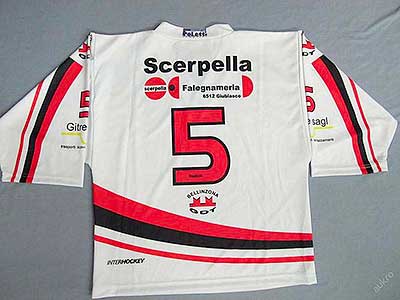 Dětský hokejový dres, který jako cenu na 1. Třebonínskou lední rallye věnoval HC DOWNTOWN FALLEN  LEAFS - Martin Mrhal