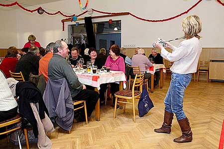 Setkání důchodců obce Dolní Třebonín 7.3.2013, foto: Lubor Mrázek