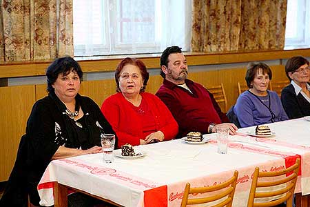 Setkání důchodců obce Dolní Třebonín 7.3.2013, Foto: Lubor Mrázek