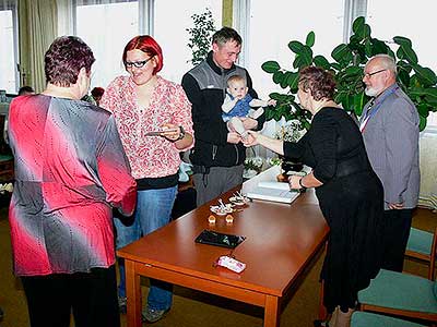 Vítání nových občánků obce Dolní Třebonín, 9.3.2012, Foto: Jan Švec