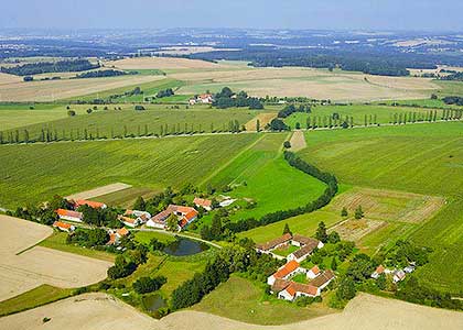 Horní Svince - letecký pohled, foto: Josef Razenberger