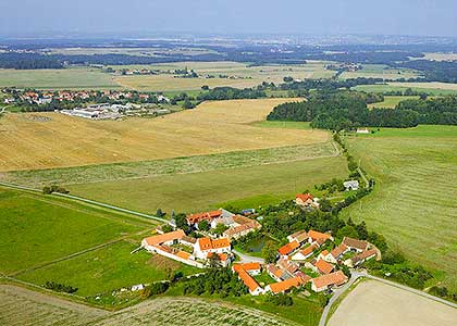 Štěkře - letecký pohled, foto: Josef Razenberger