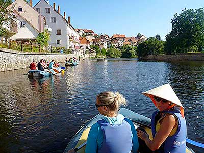 Raftování Třeboníňáků: Český Krumlov - Zlatá Koruna, sobota 7.9.2013, foto: Jan Švec