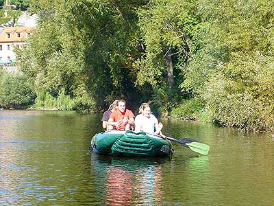 Raftování Třeboníňáků: Český Krumlov - Zlatá Koruna, sobota 7.9.2013, foto: Jan Švec