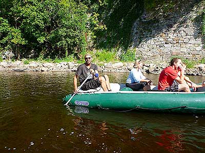 Raftování Třeboníňáků: Český Krumlov - Zlatá Koruna, sobota 7.9.2013, foto: Jan Švec