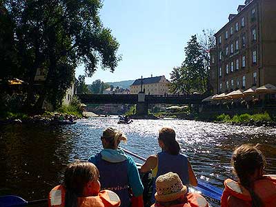 Raftování Třeboníňáků: Český Krumlov - Zlatá Koruna, sobota 7.9.2013, foto: Jan Švec