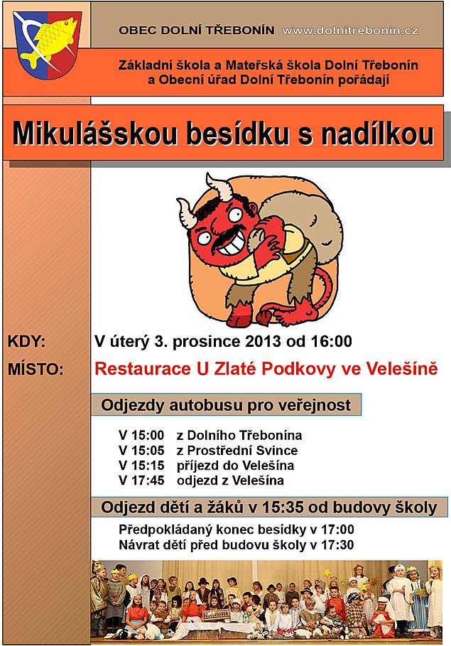 Mikulášská besídka s nadílkou 3.12.2013