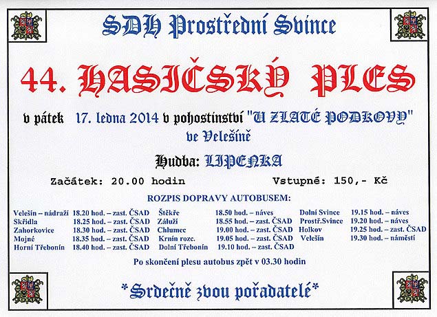 Hasičský ples 2014