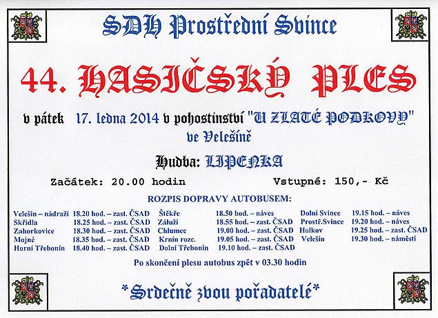 Hasičský ples 2014