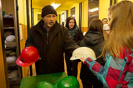 Čtení krumlovské pohádky v Grafitovém dole 26.1.2014, foto: Lubor Mrázek