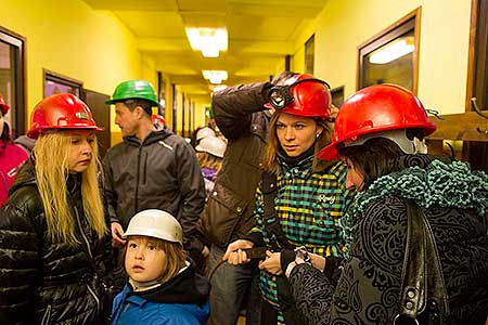 Čtení krumlovské pohádky v Grafitovém dole 26.1.2014, foto: Lubor Mrázek