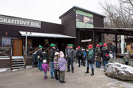 Čtení krumlovské pohádky v Grafitovém dole 26.1.2014, foto: Lubor Mrázek