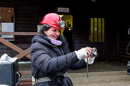 Čtení krumlovské pohádky v Grafitovém dole 26.1.2014, foto: Lubor Mrázek