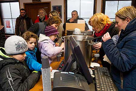 Čtení krumlovské pohádky v Grafitovém dole 26.1.2014, foto: Lubor Mrázek