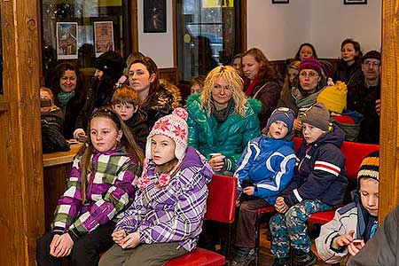 Čtení krumlovské pohádky v Grafitovém dole 26.1.2014, foto: Lubor Mrázek