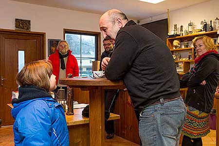 Čtení krumlovské pohádky v Grafitovém dole 26.1.2014, foto: Lubor Mrázek