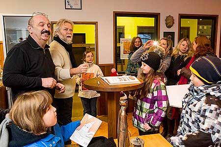 Čtení krumlovské pohádky v Grafitovém dole 26.1.2014, foto: Lubor Mrázek