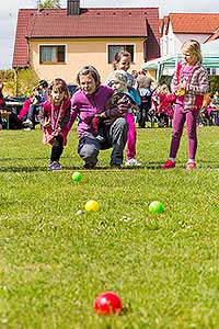 Jarní Dětský Třebonín Petangue Open, obecní hřiště Dolní Třebonín 8.5.2014, foto: Lubor Mrázek