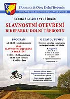 Slavnostní otevření bikeparku Dolní Třebonín