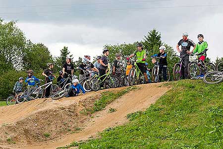 Slavnostní otevření bikeparku Dolní Třebonín 31.5.2014, foto: Lubor Mrázek