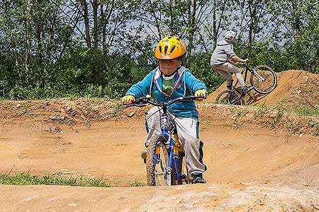Slavnostní otevření bikeparku Dolní Třebonín 31.5.2014, foto: Lubor Mrázek