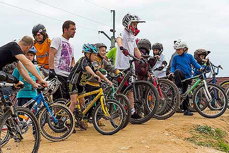 Slavnostní otevření bikeparku Dolní Třebonín 31.5.2014, foto: Lubor Mrázek