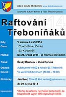 Raftování Třeboníňáků 2014