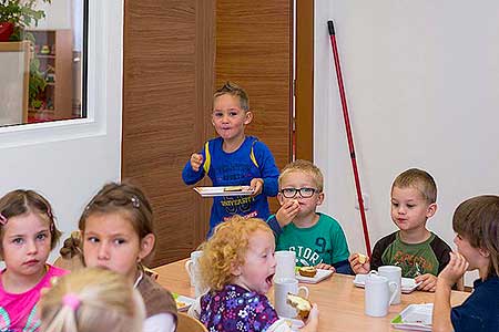 1. září 2014 v Mateřské škole Dolní Třebonín, foto: Lubor Mrázek