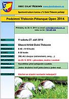 Podzimní Třebonín Petangue Open 2014