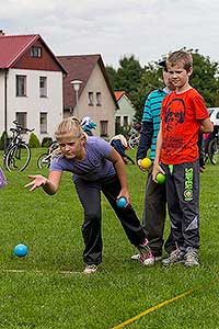 Podzimní Dětský Třebonín Petangue Open, obecní hřiště Dolní Třebonín 20.9.2014, foto: Lubor Mrázek